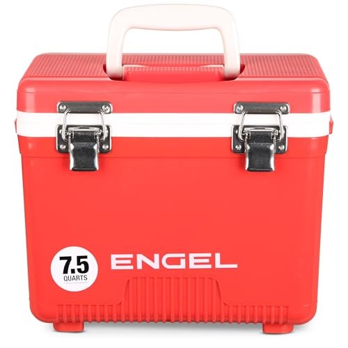 Engel 7.5 Quart Red Hard Shell Cooler Drybox with High Performance