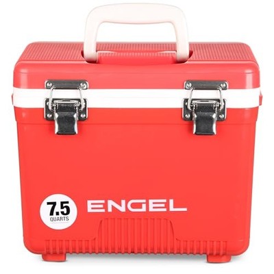 Engel 7.5 Quart Red Hard Shell Cooler Drybox with High Performance