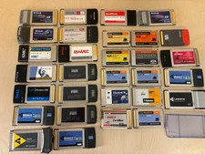 Vintage PCMCIA Network Card Lot (30) – Cisco Linksys D-Link 3Com Belkin WiFi