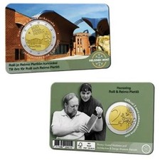 Finnland 2026  - 2 Euro Gedenkm&uuml;nze - Raili & Reima Pietil&auml;  FI/SE - Coincard