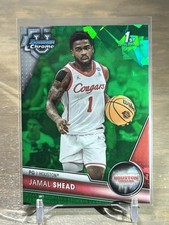 2024 Bowman University Chrome Sapphire 1st Jamal Shead Green Refractor #/99