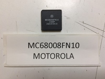 MC68008FN10 MOTOROLA IC 32-BIT 10 MHZ MICROPROCESSOR PLCC 1 UNIT