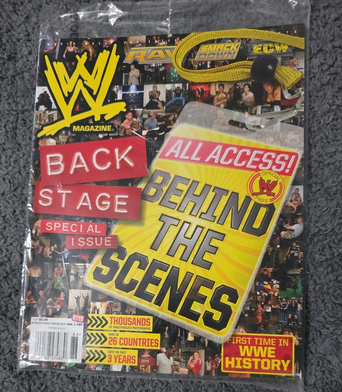 WWE Magazine Back Stage Special March 2, 2009 FACTORY SEALED Behind The Scenes