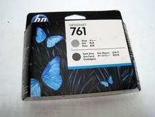 OEM GENUINE HP 761 Dark Gray / Gray Printhead CH647A DESIGNJET T7100 T7200 Grey