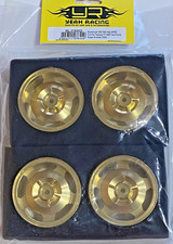 Yeah Racing CNC Aluminium Rim Set Gold 12mm Hex Tamiya TT02B Top Force NEW