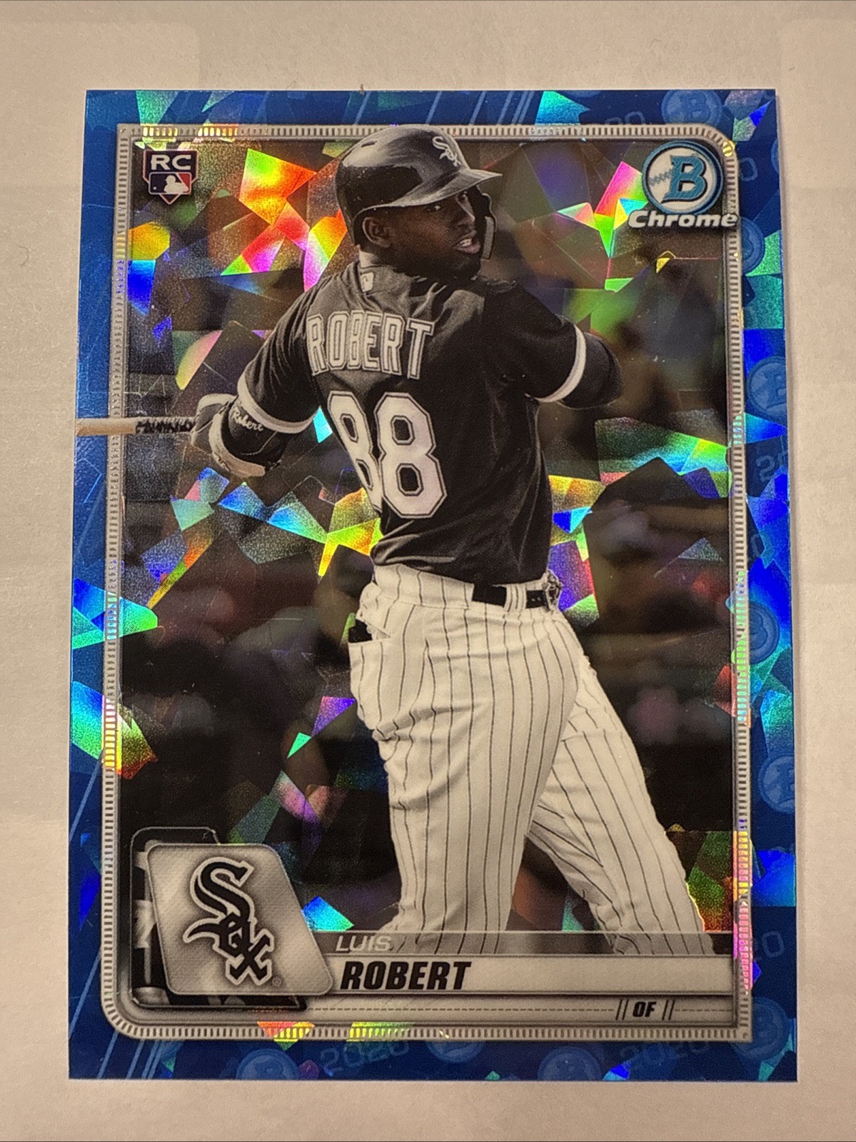 2020 Bowman Sapphire Luis Robert Chrome RC Rookie #BCP-150 White Sox
