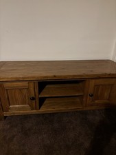 Very Heavy Solid Oak Wood Tv Stand For 65 Inch Tv Buitifull Quality