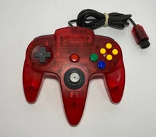Nintendo 64 N64 Funtastic Watermelon Red Controller - Clean w/ Rebuilt Joystick
