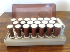 Vtg Conair Cushion Curl HS6 20 Hot Rollers Clips Hair Curlers Tested Works