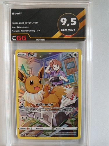 Carte Pokémon FR Évoli (BRS TG11) Stars Étincelantes CGG 9,5 27240313