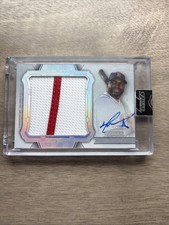 DAVID ORTIZ 2024 TOPPS DYNASTY DYNASTIC WORN PATCH SILVER AUTO 1/5