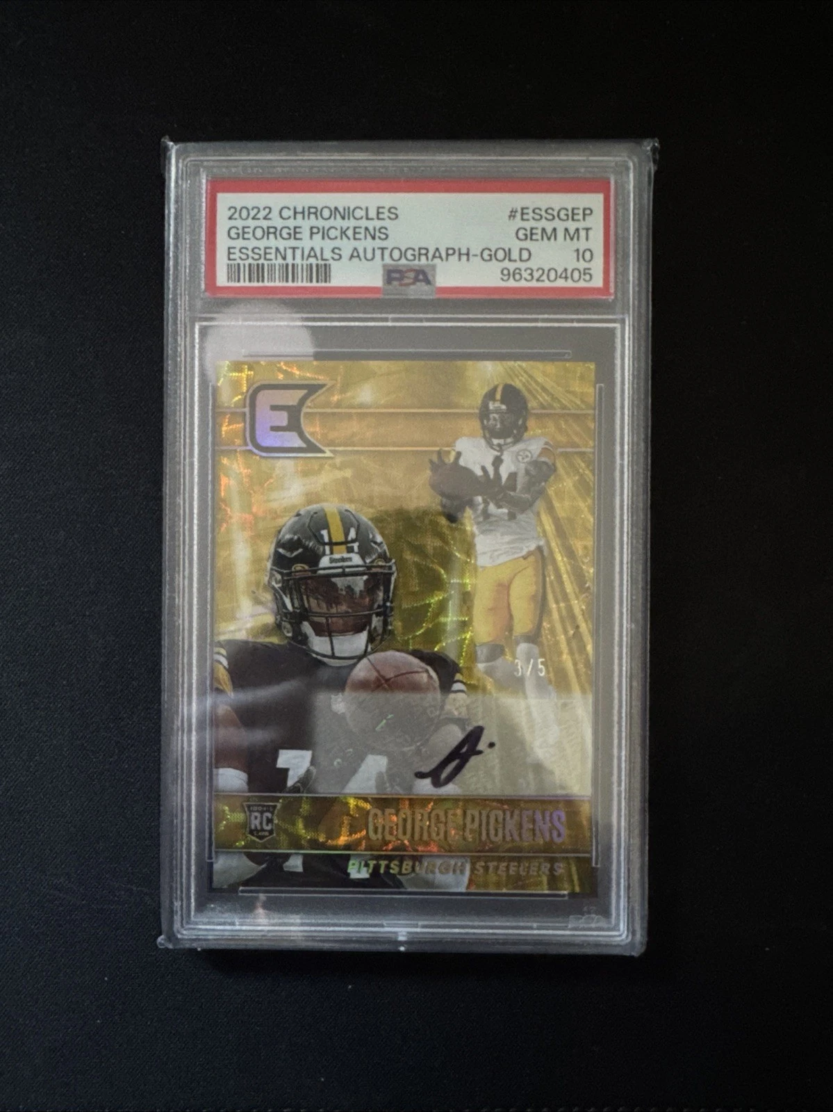 George Pickens Panini Chronicles Essentials Autographs #ESSGEP Gold