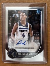 2025-26 Bowman Chrome Rob Dillingham Auto Minnesota Timberwolves #BCA-RD