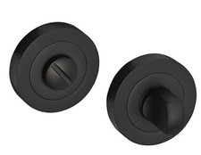 Matte Black Bathroom Lock Thumb Turn & Release