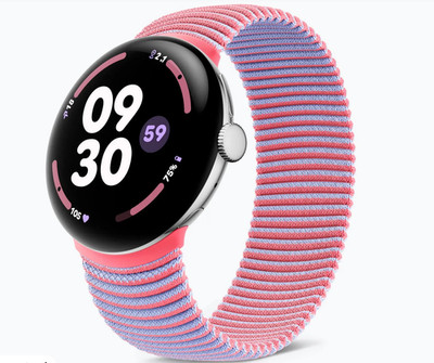 Official Google Pixel Watch Gradient Stretch Band for the 45mm-Peony/Iris