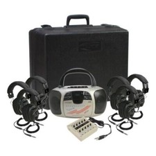 Califone International 1776PLC-6- Listening Center- CD/Radio/Cassette Boombox