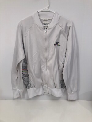 Adicolor Leonardo Davinci White Zip Up Sweatshirt L Men Rare Full
