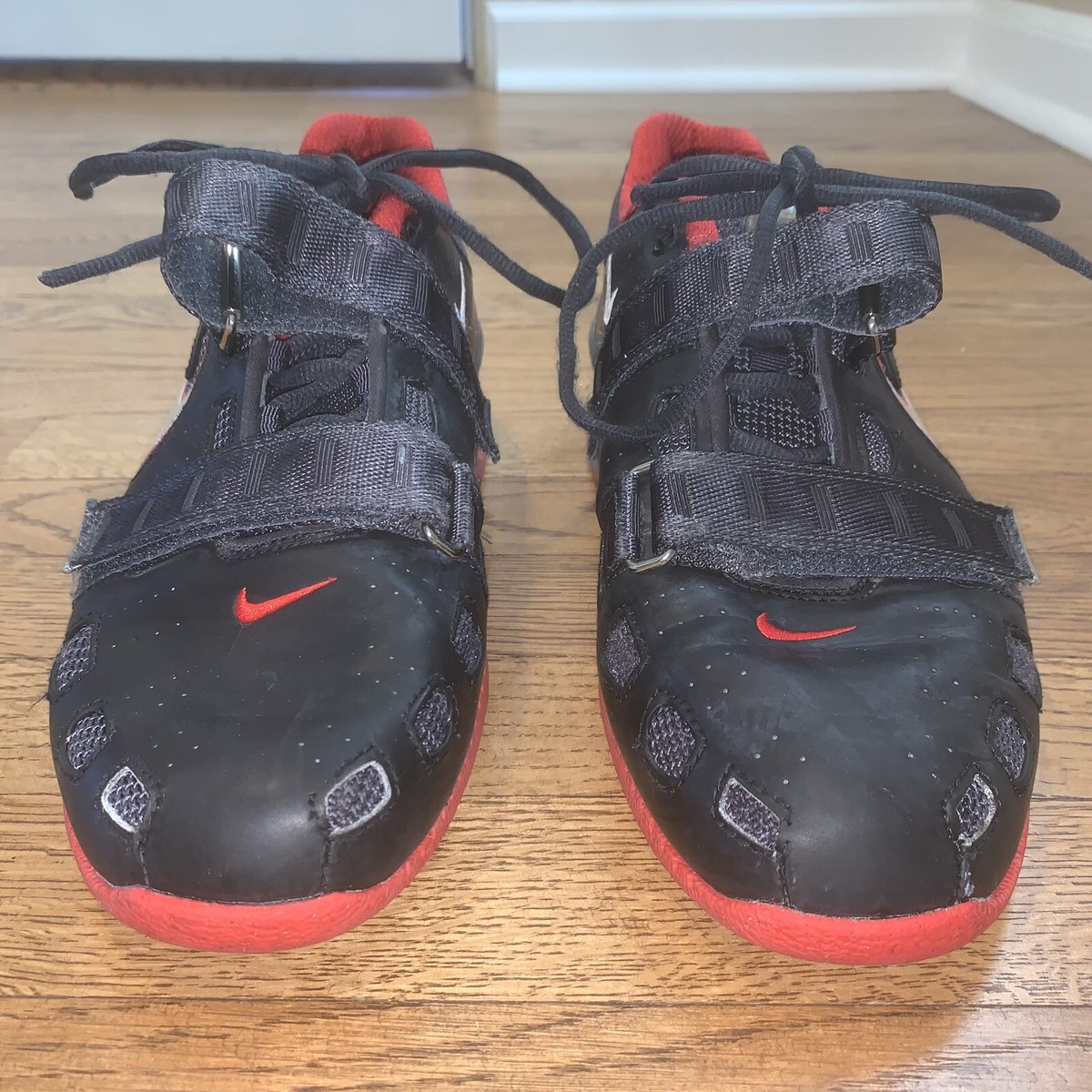 Nike Romaleos 2 Red Black White Weightlifting Shoes US Men's