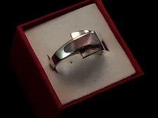 *Sterling Silver BOMA Pink MOP Wrap-Around 4.5g Ring 8.5