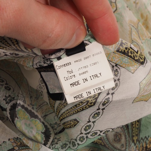 Roberto Cavalli Vintage 2007 Women's Floral V-Neck Silk Blouse Top size 38 IT - Picture 9 of 18