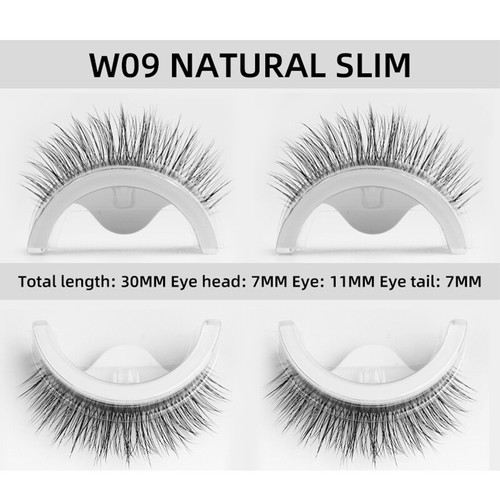 3D Mink Fake Eyelashes Natural Curly Reusable Self-adhesive False Eyelashes + * - Picture 9 of 34