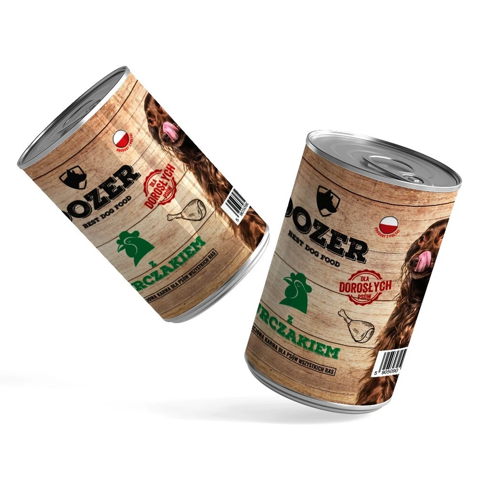 30 x 800g Hundefutter Dozer Huhn Premium Nassfutter getreidefrei Dosen - Bild 4 von 4