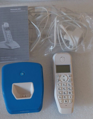 Motorola - Digital Schnurlos Telefon - S1201+ weiss/blau - defekt/Ersatzteil