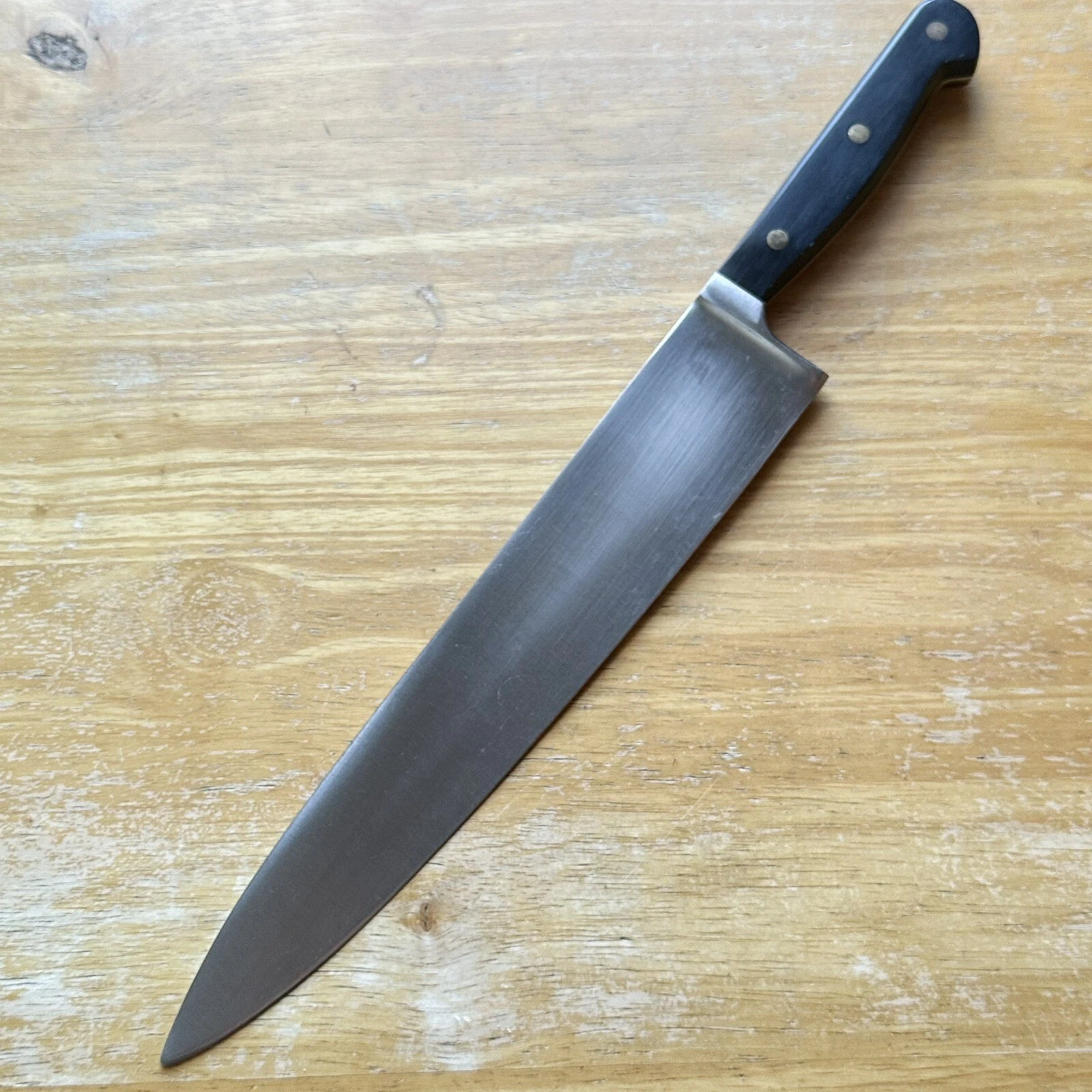 FINE Vintage 9.75” Blade Carbon Steel Fully Forged Chef’s Knife - RAZOR SHARP