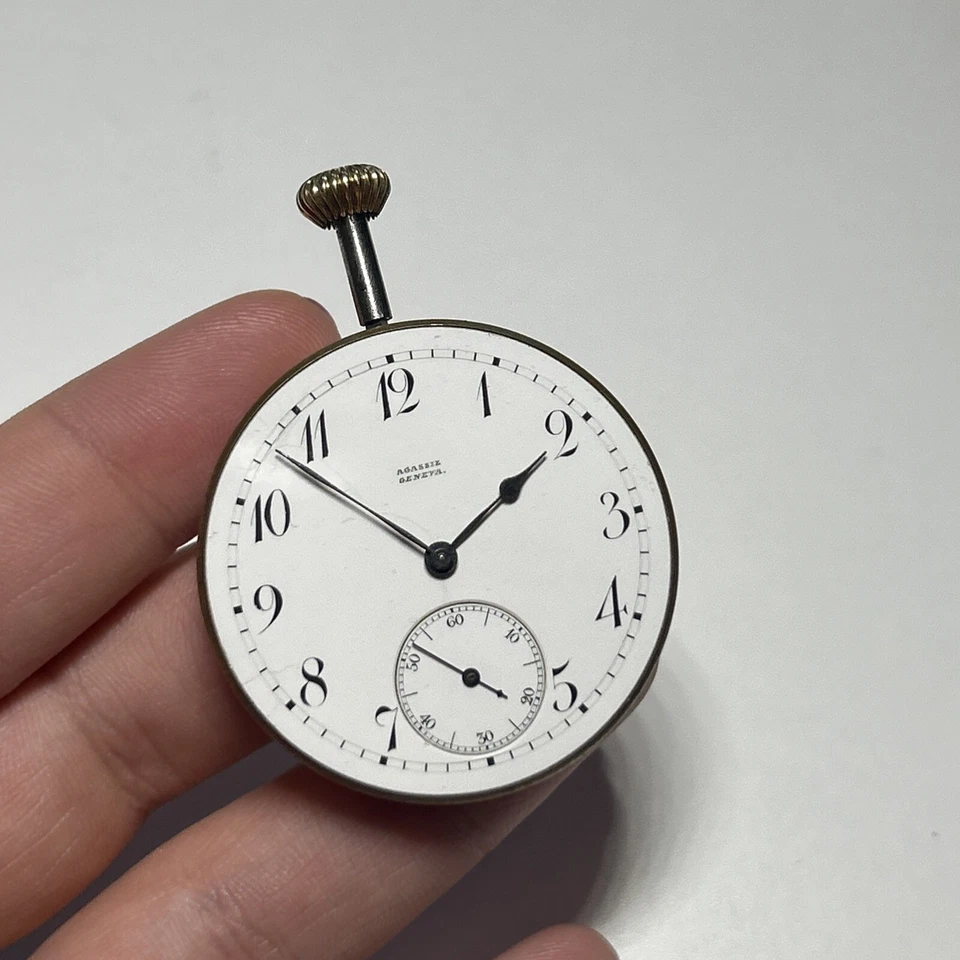 Art Deco AGASSIZ Geneva Swiss Men’s Pocketwatch Movement - Image 3 of 4