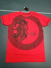 Men's Bucheli Slim Fit Red Cotton/Lycra Stretch Fashion Tee Free Ship