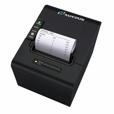Thermal Receipt Printer 80mm POS Label Printer Serial USB Network Interface