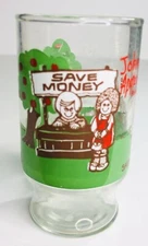 Johnny Appleseed Junior Ecology Club Juice Glass 6 oz 4" Vintage 