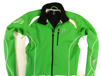 WOMENS GREEN BJORN DAEHLIE CROSS COUNTRY FULL ZIP SKIING STRETCH JACKET SIZE:L