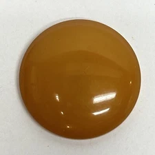 Vtg Large Bakelite Sewing Button Simichrome Polish Tested Butterscotch Tone