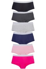 Jennifer 12 pack Assorted Women's Mixed Strip Band Cotton Women Boy Short Panty