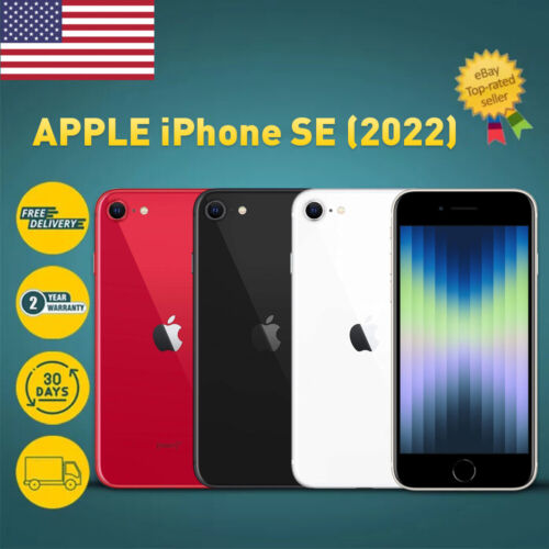 NEW SEALED Apple iPhone SE 3rd 5G (2022) 64/128/256GB FACTORY UNLOCKED US STOCK