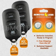 2 Replacement for Toyota 4Runner Sequoia Keyless Entry Remote Window Car Key Fob
