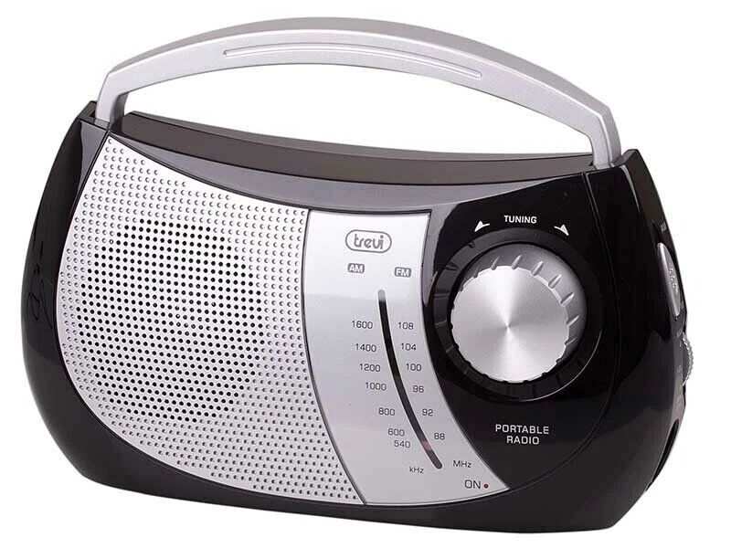 Radio Portatile Trevi RA 764 a 2 Bande Nero AM FM con Presa Cuffia OFFERTA Nuovo, fotografia 6 di 7