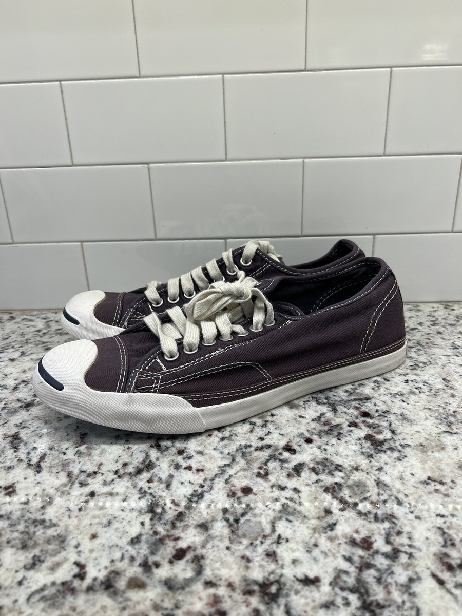 Converse Jack Purcell Low Leather Lifestyle Sneaker Shoes Purple