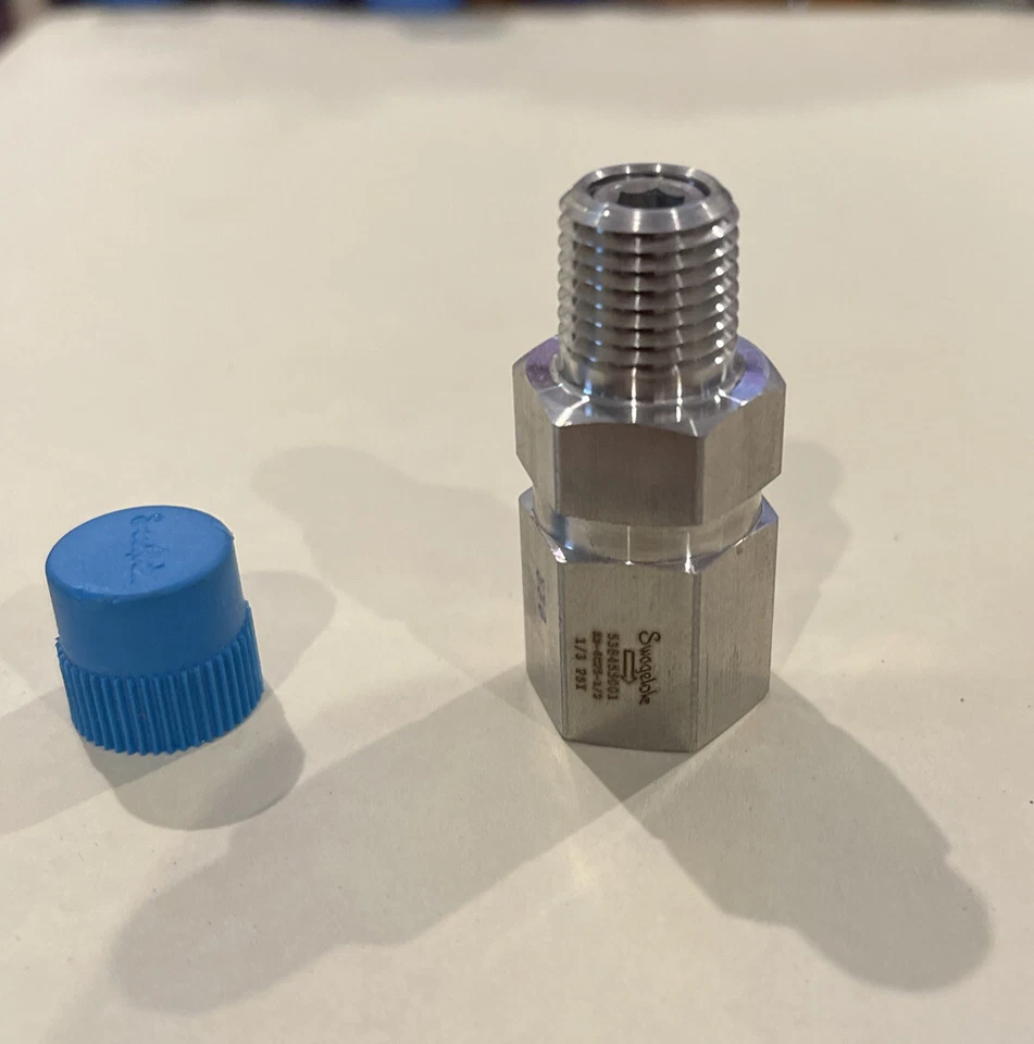 New Swagelok SS-6CP5-1/3Stainless Steel 1-Piece Poppet Check Valve Sealed - Image 2 of 3