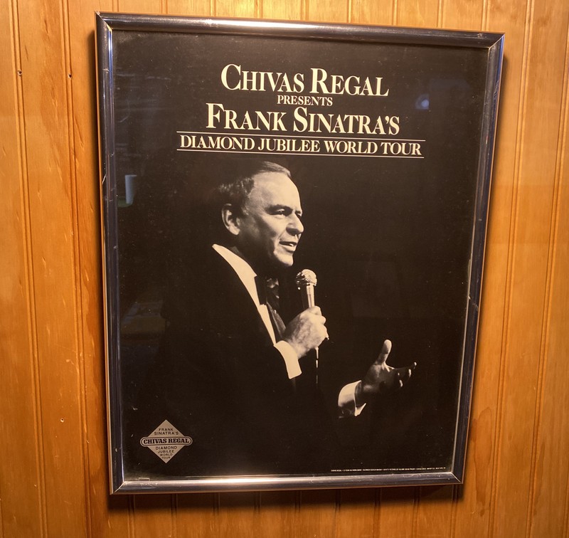Chivas Regal Presents Frank Sinatra‘S Diamond Jubilee World Tour￼ 1990 POSTER