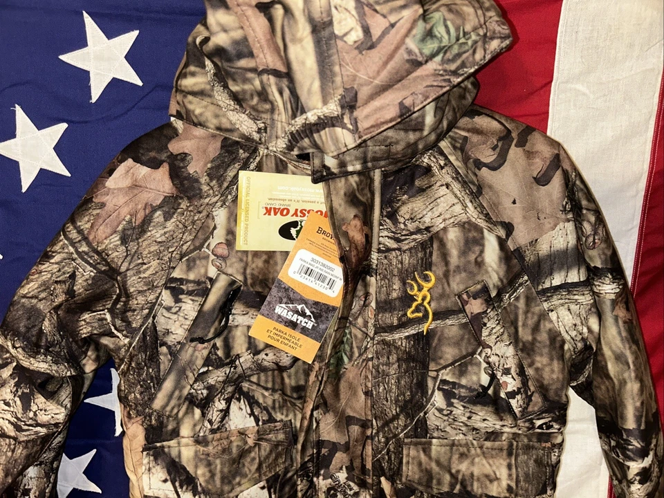 NEW Browning Wasatch Junior Insulated Rain Parka Jacket REALTREE XTRA MD NWT - Image 2 of 4