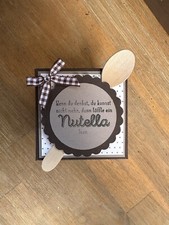 ♥ Mini Nutella  Box, Handarbeit, Geburtstag, Valentinstag und andere Anlässe