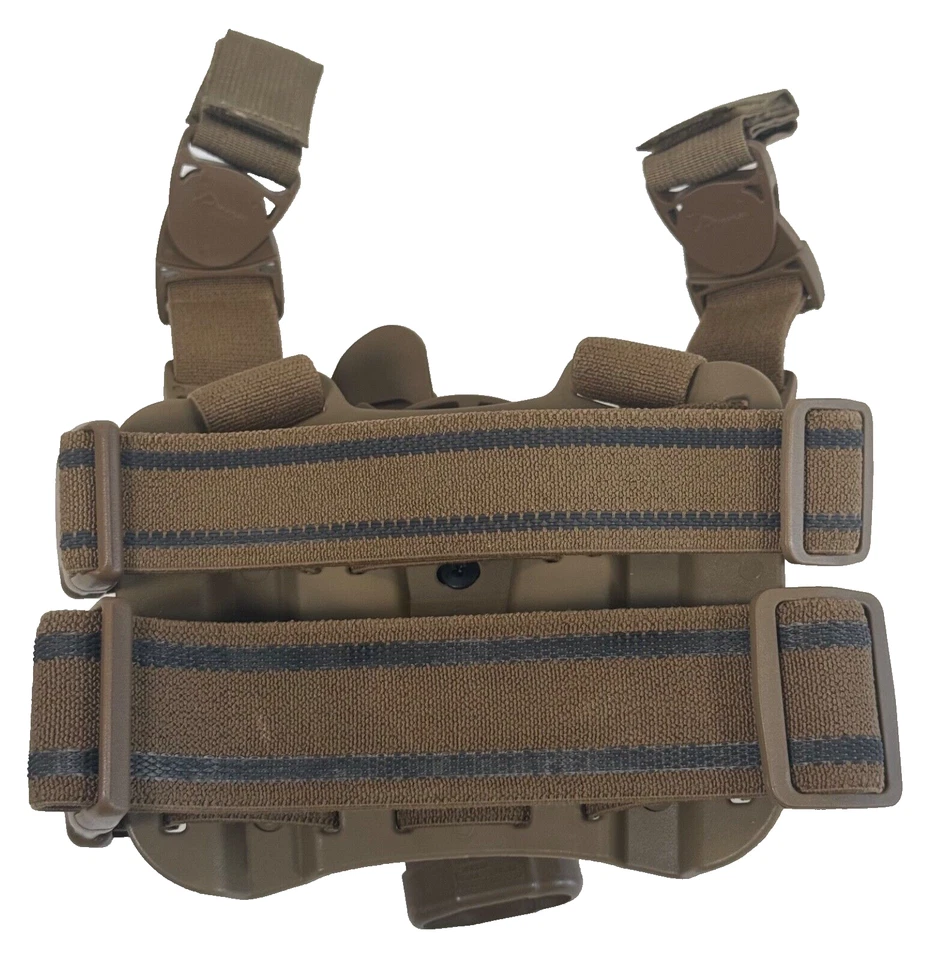 Коричневая кобура на ножку Blackhawk C1370 Beretta 92/96 2100534 с быстрым отсоединением - Изображение 3 из 4