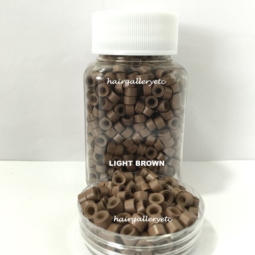 1000 microperlas de silicona eslabones engarzados para extensiones de cabello fusión punta I - Imagen 5 de 11