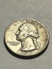 1938-S Washington Quarter/Silver/Fine #17725-2