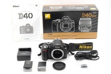 MINT Nikon D40 Digital SLR Camera Black w/Box Strap Battery Charger From JAPAN