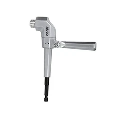  Durable Right Angle Drill Attachment, Adjustable Drill Adapter, Impact Fit, 