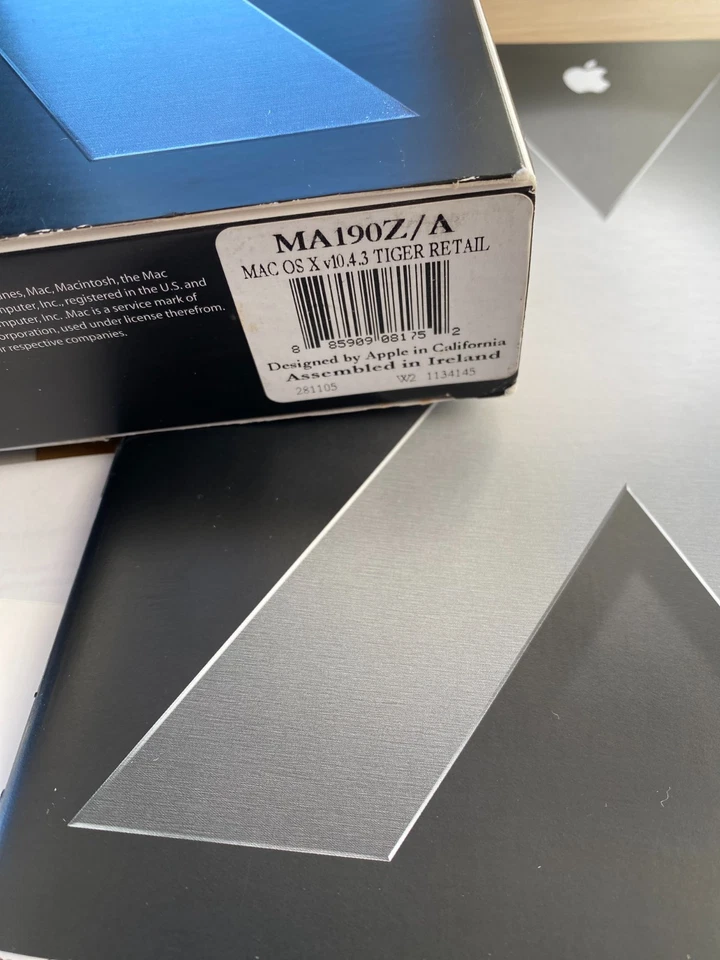 Apple Mac OS X Tiger 10.4.3 MA190Z/A Retail Boxed Set – Complete – Rare - Image 3 of 4