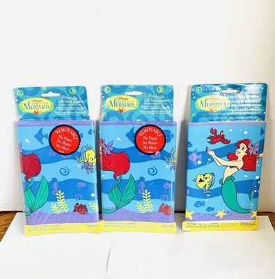 Disney Little Mermaid Removable Self Stick Wall Border Lot(3) 2 New 5yd X6.83in